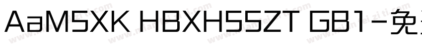 AaMSXK HBXHSSZT GB1字体转换